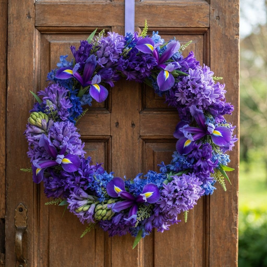 Alanya çelenk ve çiçek aranjmanları ile botanik arka plan